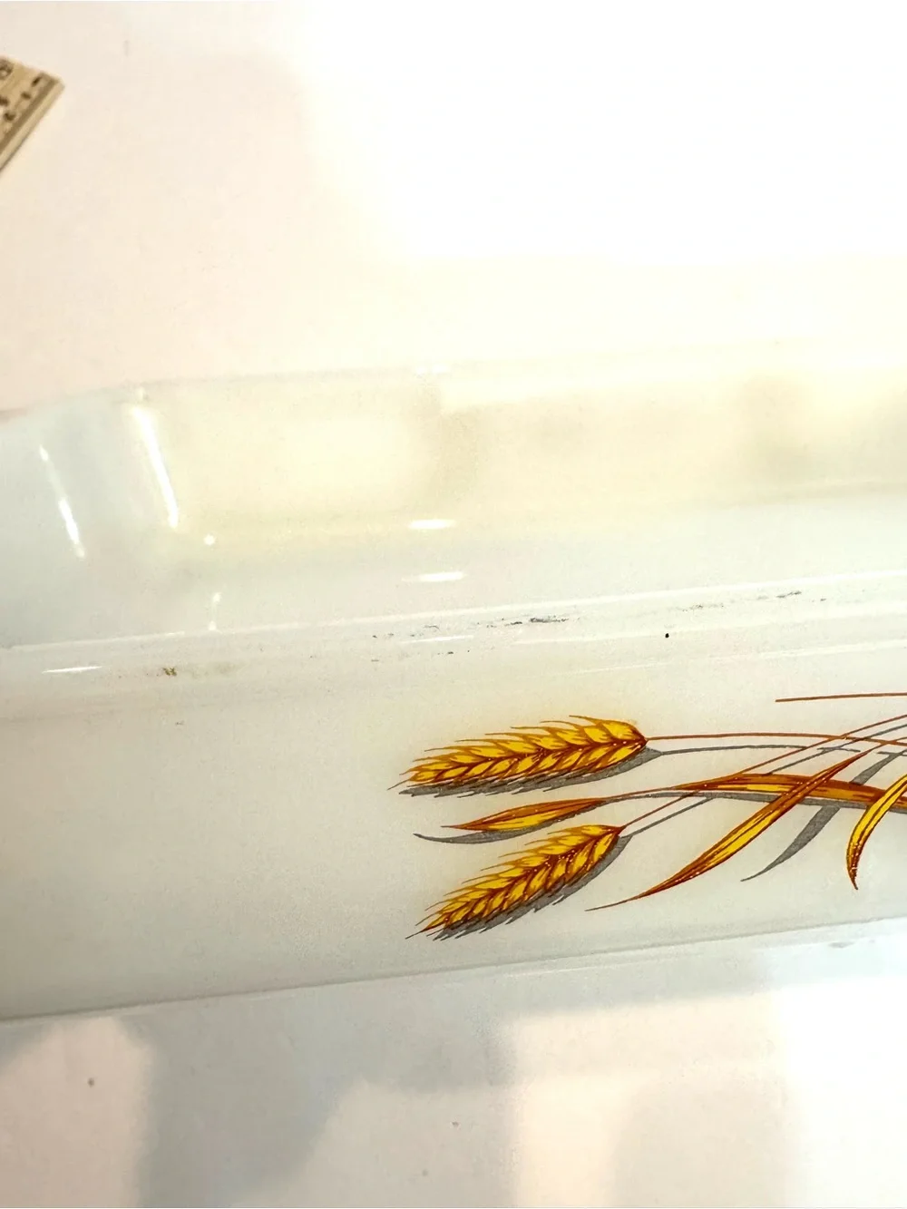 VTG Anchor Hocking Fire King Golden Wheat Casserole Dish #410 1.5 qt 1970’s
